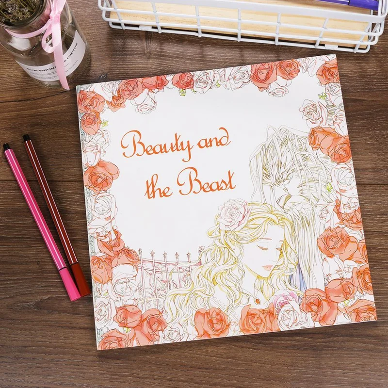 Coloriage Anti-Stress Belle et la Bête