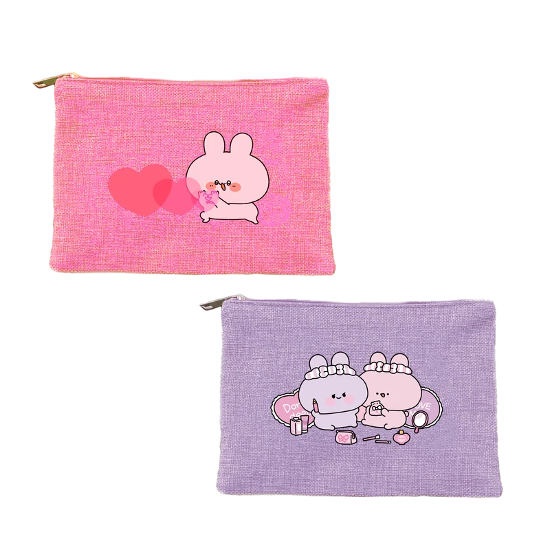 【あさみみちゃん】フラットポーチ