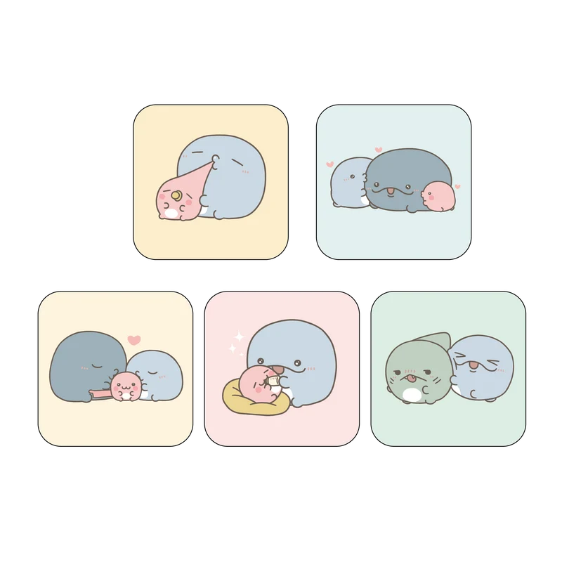【親子イルカ】ランダム缶バッジコンプリートセット（全5種）【12月中旬発送】