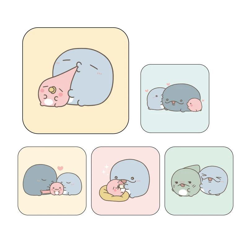 【親子イルカ】ランダム缶バッジ（全5種）【12月中旬発送】