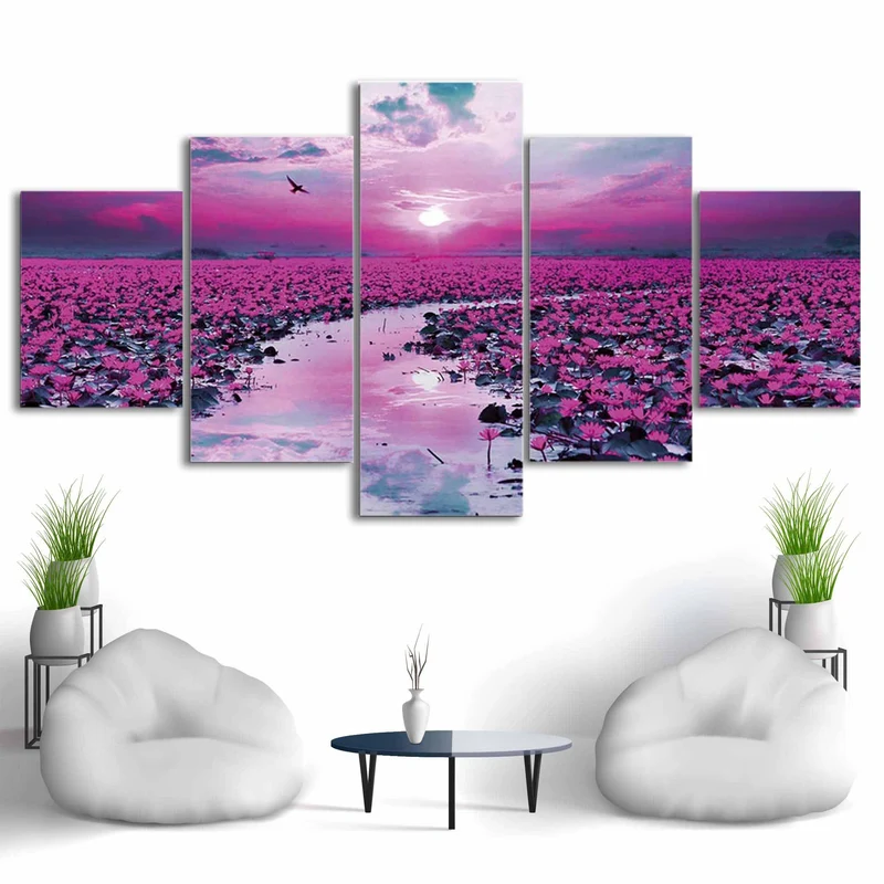 Tableau Zen Fleur de Lotus Rose