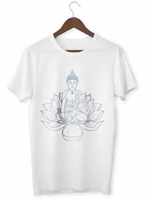 T-Shirt Zen Bouddha Fleur de Lotus