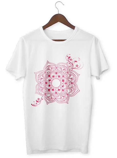 T-Shirt Zen Fleur de Lotus Rose