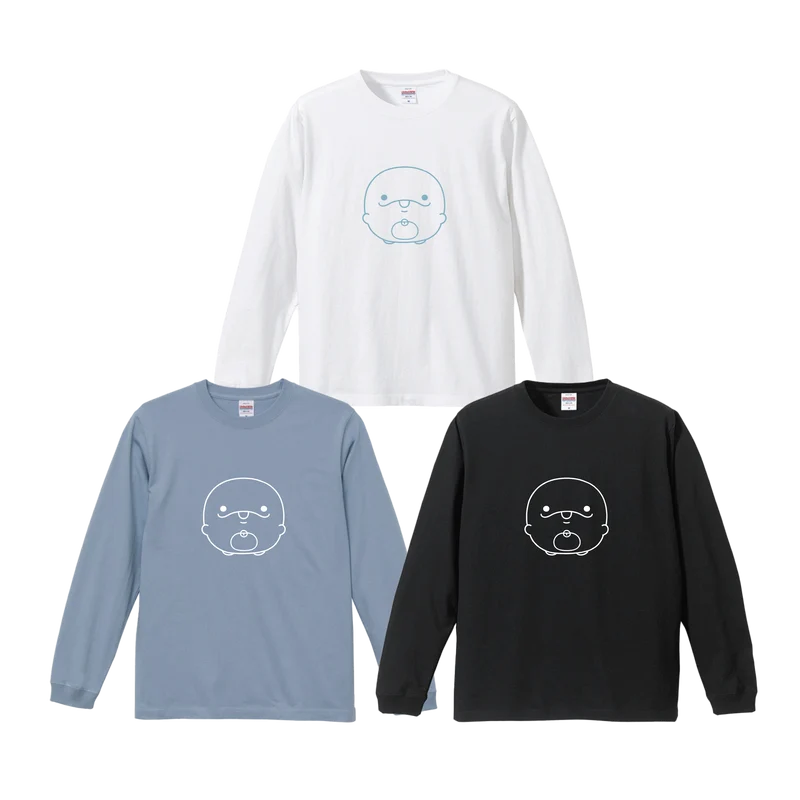 【親子イルカ】プリント長袖Tシャツ【11月中旬発送】