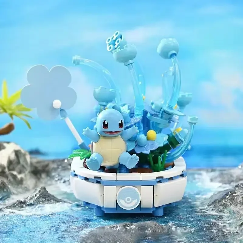 Set di giocattoli con figure di blocchi da costruzione con morsetto Pokemon