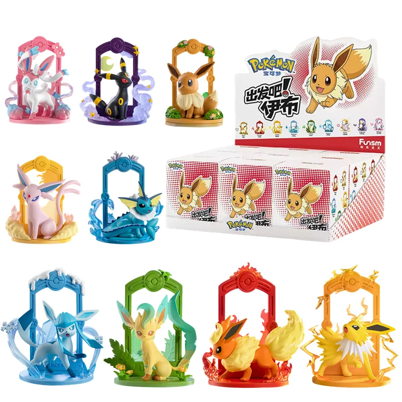 9 pezzi Eevee Evolutions Figure in Set