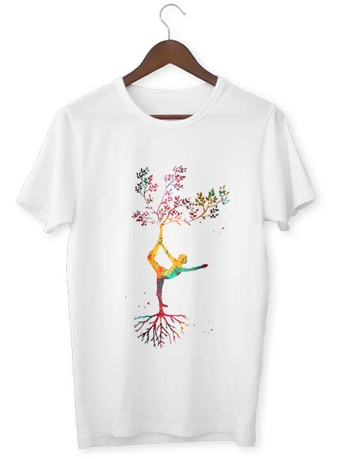 T-Shirt Zen Arbre de vie multicolore