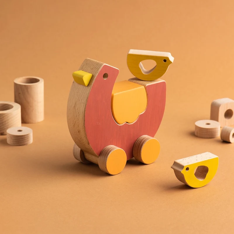 HEN & CHICKENS - Gioco in legno per bambini