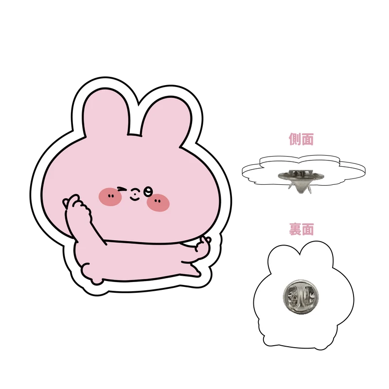 【あさみみちゃん】指ハート♡アクリルピンズ