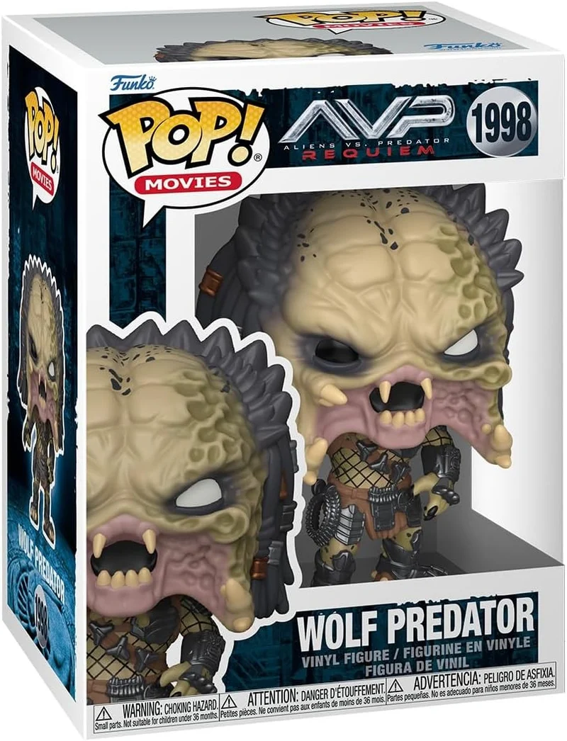 Funko POP! Movies: Aliens vs. Predator Requiem - Wolf Predator - 1998