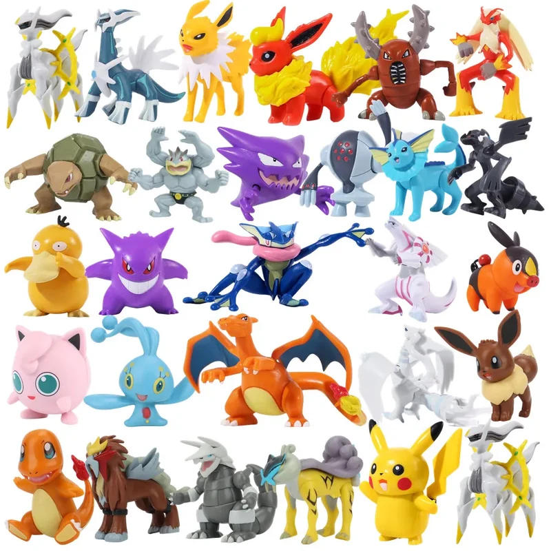 Set di 28 personaggi XXL. Grandi personaggi Pokemon (circa 5-8 cm)