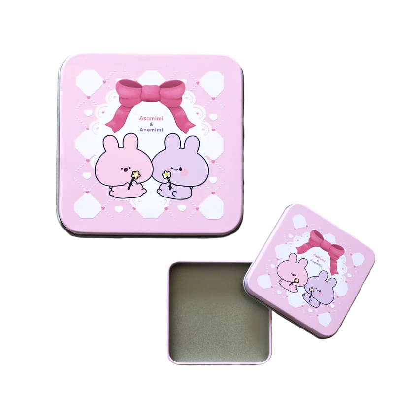 【あさみみちゃん】とってもキュートなスクエア缶♡