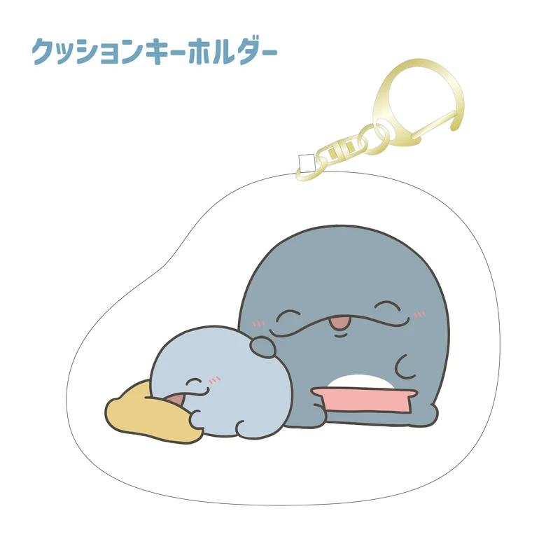 【親子イルカ】クッションキーホルダー