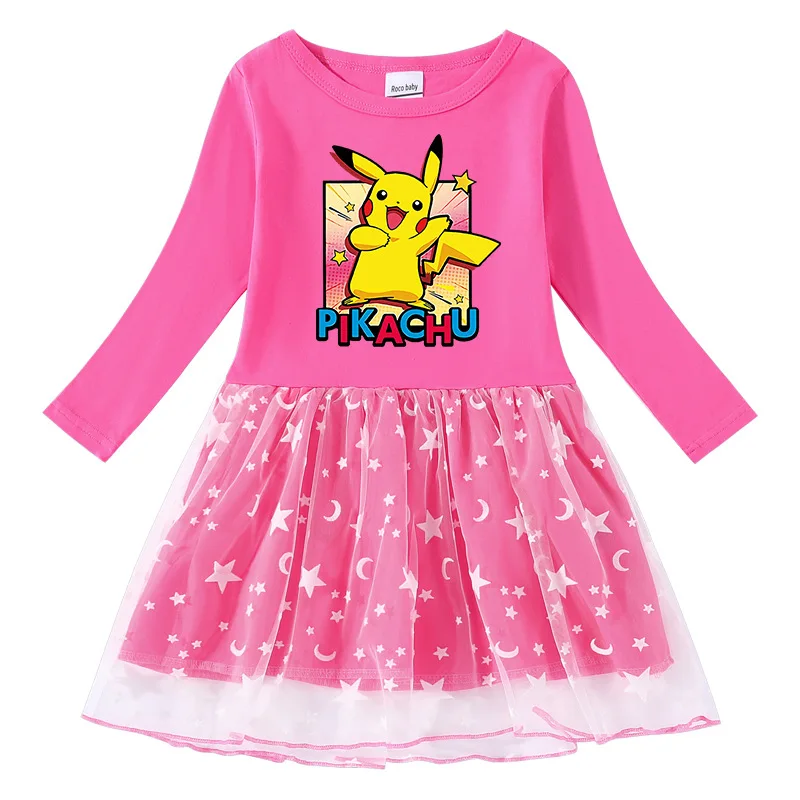 Abito da principessa Pokemon Pikachu per bambini