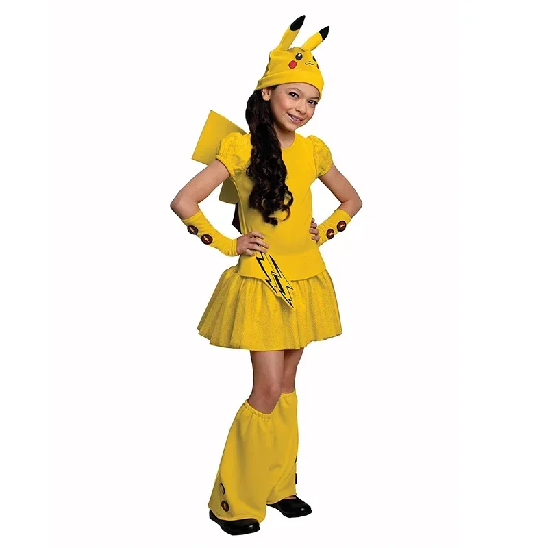 Simpatico vestito Pikachu per bambini - costume cosplay di carnevale
