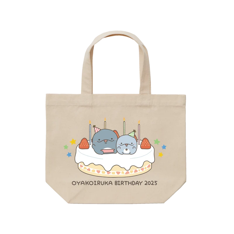 【親子イルカ】ミニトートバッグ【6月中旬発送】