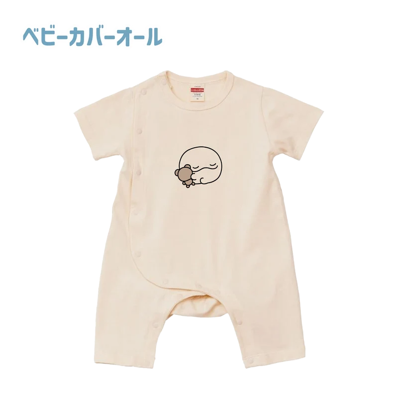 【親子イルカ】みんなでリンクコーデできちゃう✨刺繍ベビーカバーオール【4月中旬発送】