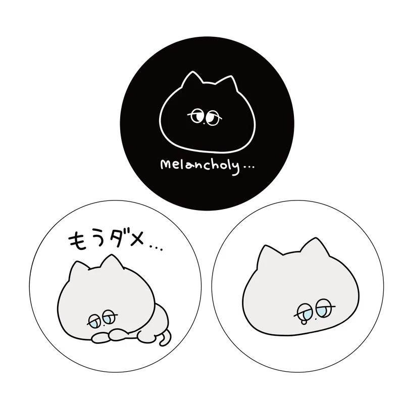 【あさみみちゃん】ダニーくんのメランコリー缶バッジ（3個セット）【3月中旬発送】