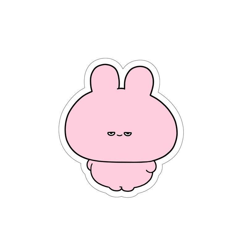【あさみみちゃん】半目あさみみステッカー【3月中旬発送】