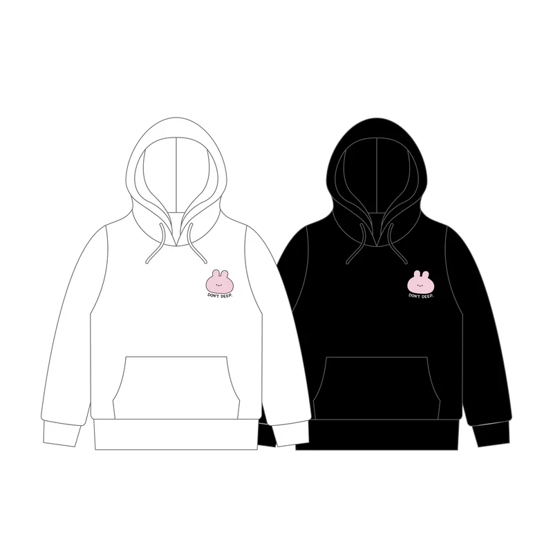 【あさみみちゃん】DON'T DEEP.刺繍キッズパーカー【3月中旬発送】