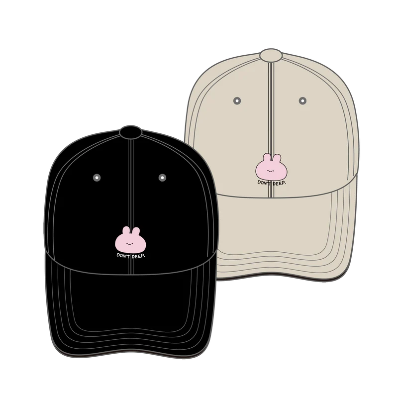 【あさみみちゃん】DON'T DEEP.刺繍キャップ【3月中旬発送】