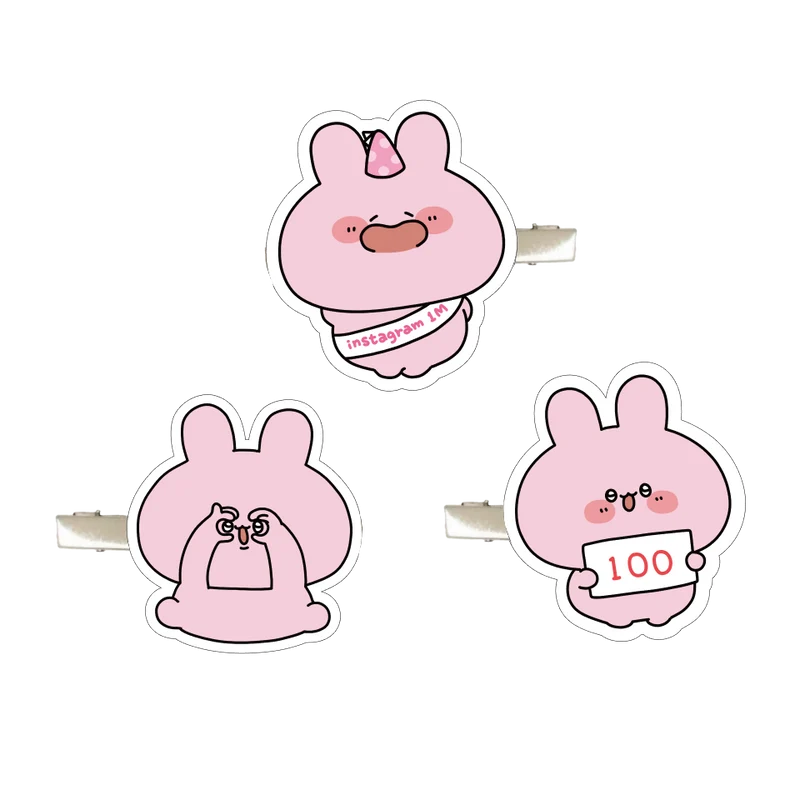 【あさみみちゃん】100万人記念❣前髪クリップ【12月中旬発送】