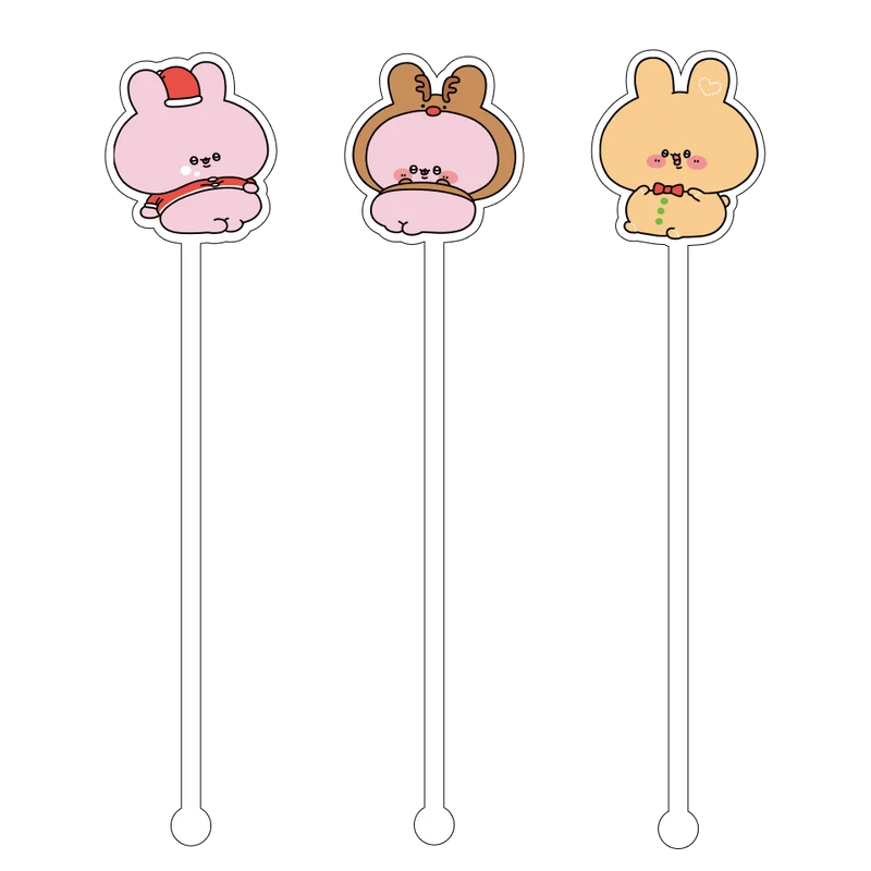 【あさみみちゃん】ハッピークリスマス✨アクリルマドラーコンプリートセット【12月中旬発送】