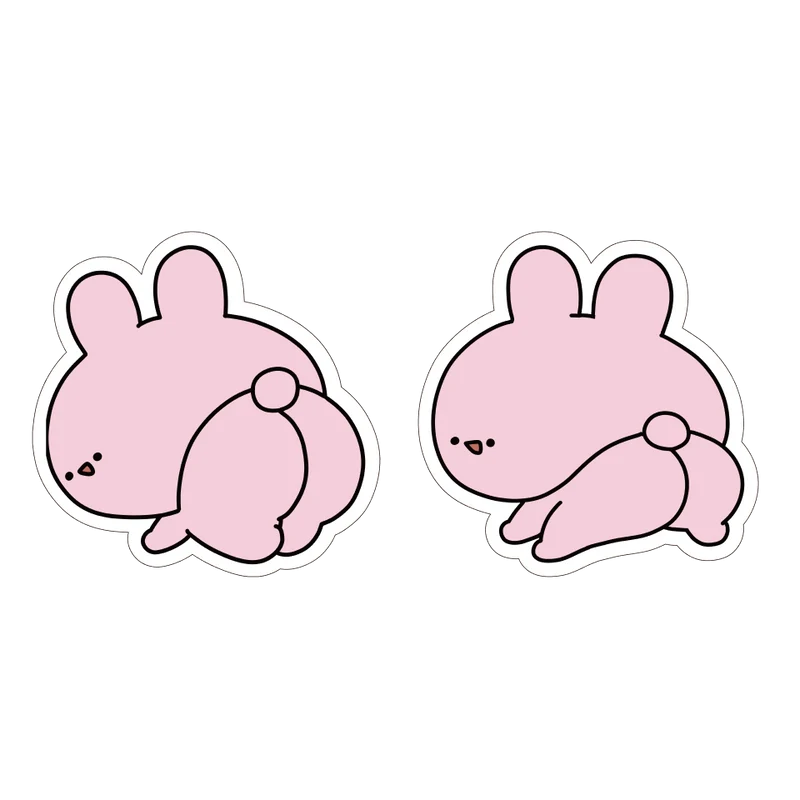 【あさみみちゃん】おしりアピール❣ステッカー２枚セット