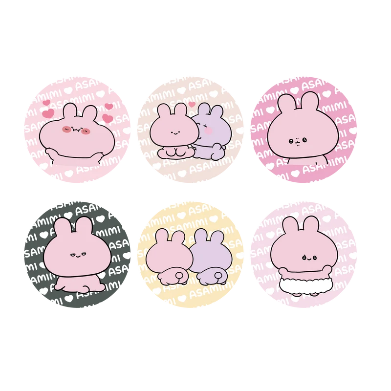 【あさみみちゃん】ランダム缶マグネットコンプリートセット(全6種)