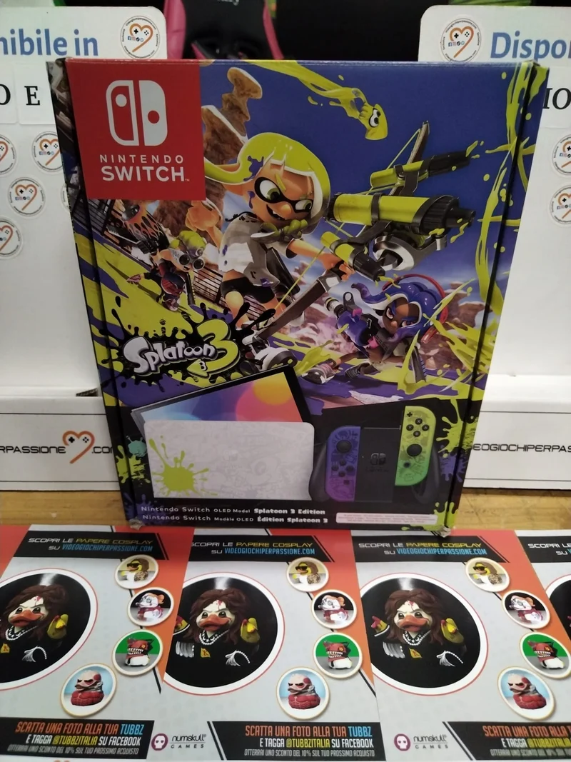 Console Nintendo Switch – Modello OLED edizione speciale Splatoon 3(usato garantito)