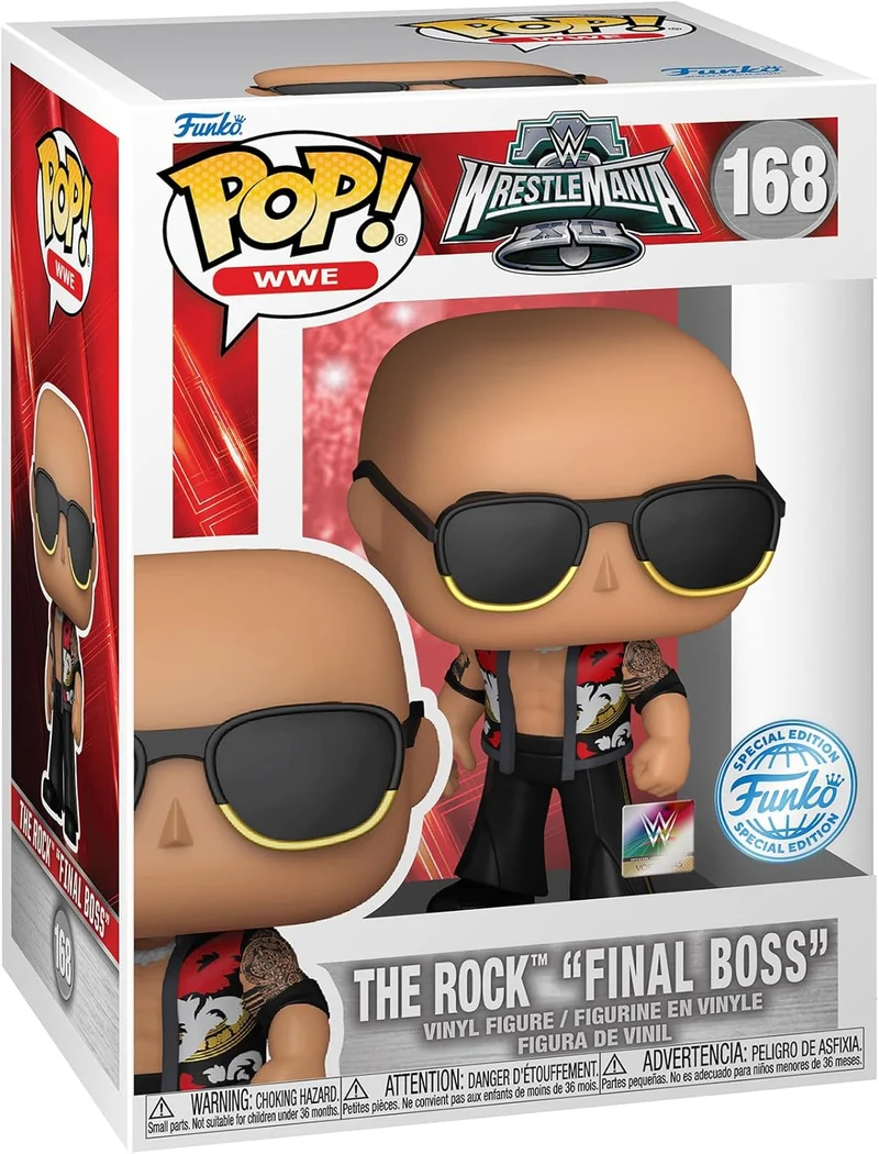 Funko Pop! WWE: The Rock - Final Boss - (Wrestle Mania)-168