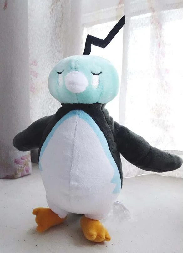 Personaggio di peluche Pokémon Eiscue Kubuin con testa scoperta