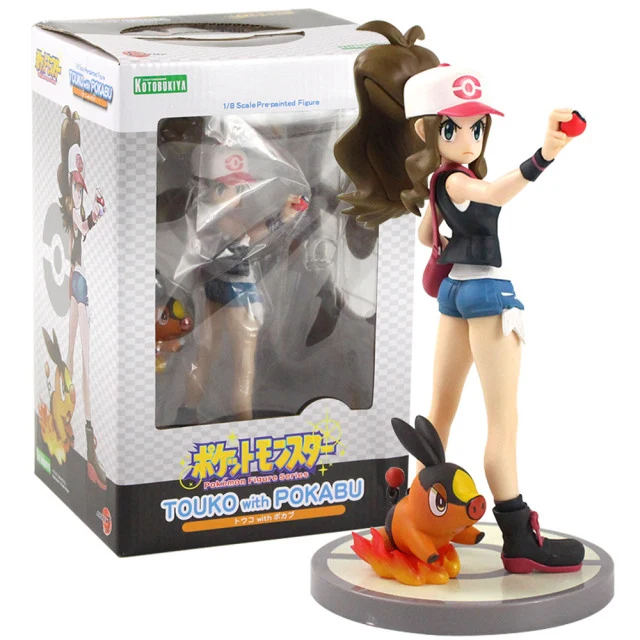 Tsutarja Touko con Floink Pokabu figura - circa 18 cm