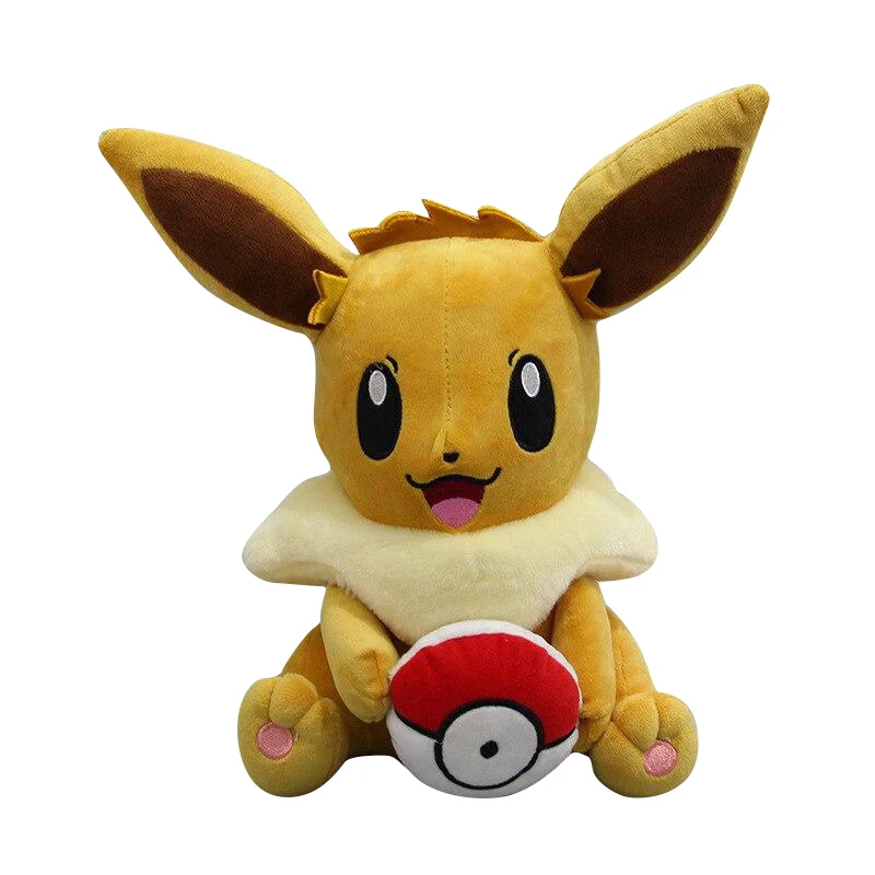 Eevee Eevee con Pokemon di peluche Pokeball (circa 28 cm)