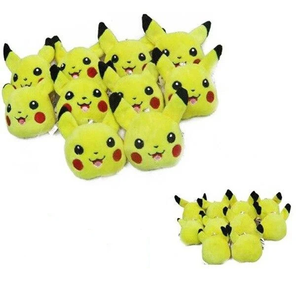 Set portachiavi peluche Pikachu Umbreon Nachtara Eevee Eevee da 10