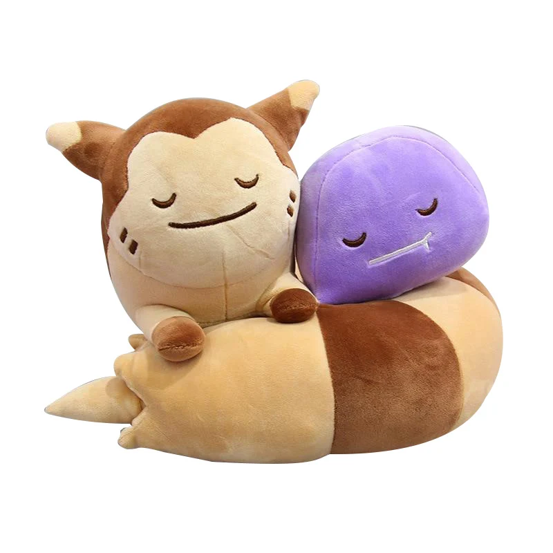 Peluche Furret / Wiesenior con idem (circa 30 cm)