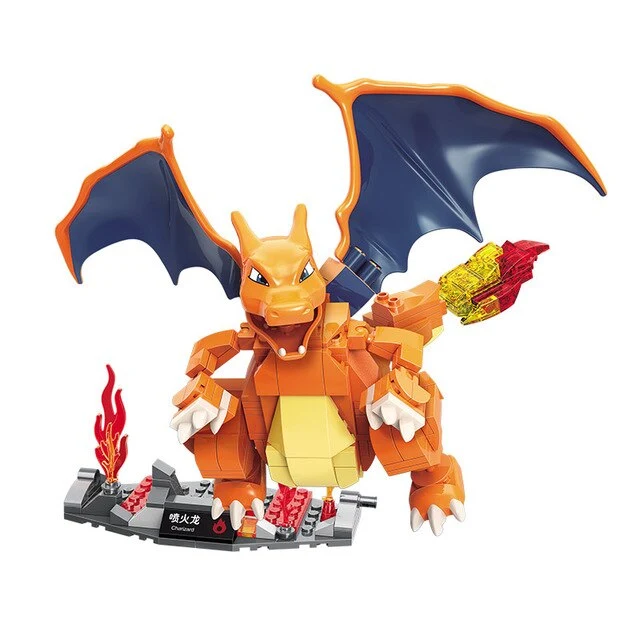 Pokemon Turtok, Bisaflor, Charizard Action Building Block Figure