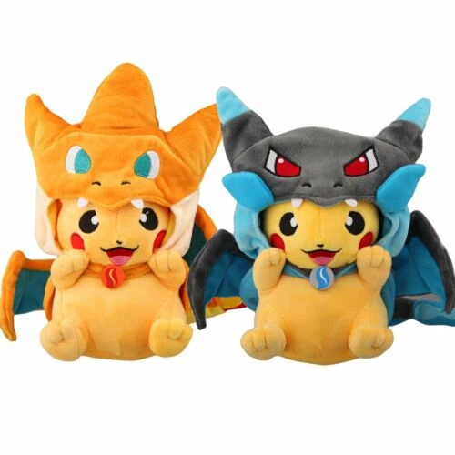 Pikachu Cosplay come Gurak peluche set di 2 (circa 20 cm)