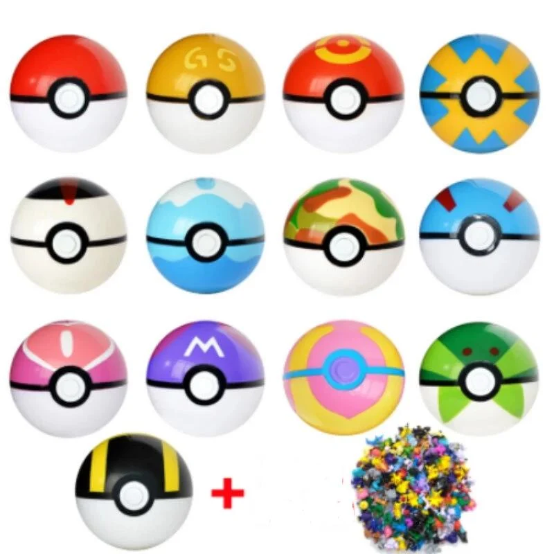Pokemon Ball Set 12 pezzi Pokeball con 12 personaggi Pokemon