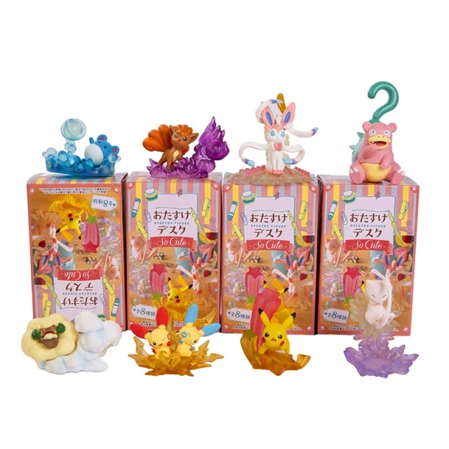 Pikachu, Lahmus, Feelinara, Eevee e altri personaggi da collezione