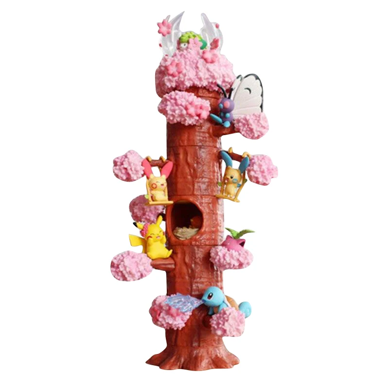 Set di 7 personaggi Pokemon: Hoothoot Eevee Mimikyu Popplio Vulpix Litten