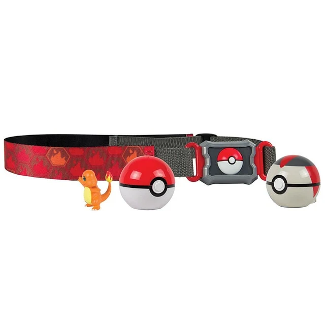 Cintura da allenatore di Pokemon giocattolo con pokeball e figura