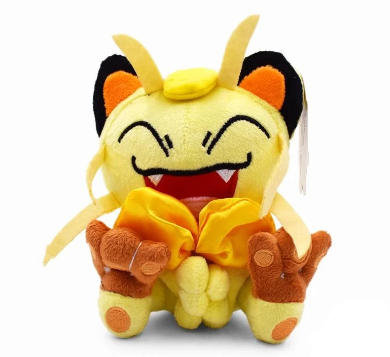 Peluche Pokemon in tessuto Meowth (circa 15 cm)
