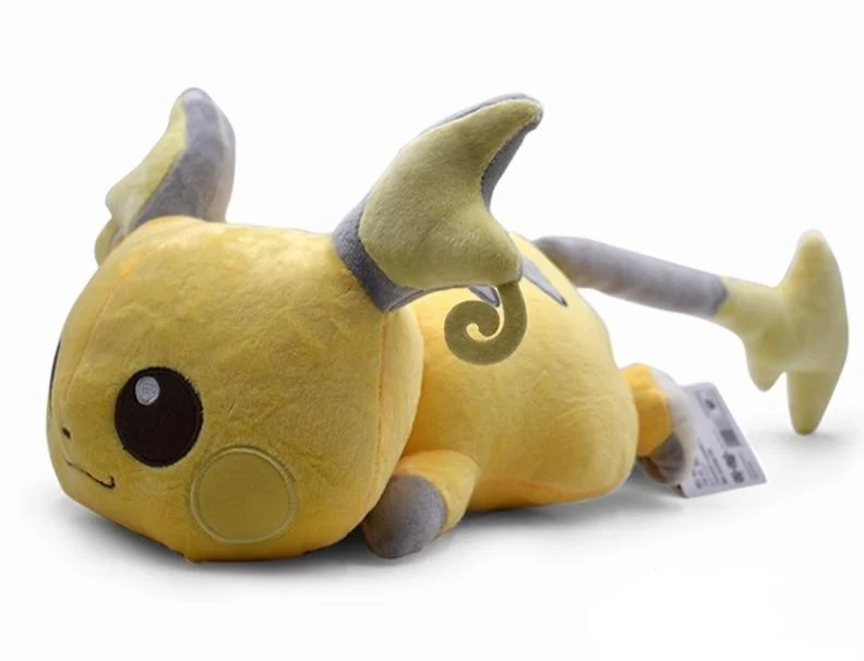 Peluche di Raichu sdraiato Pokemon