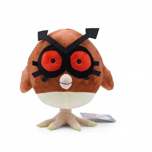 Simpatico peluche Hoothoot Pokemon (circa 22 cm)