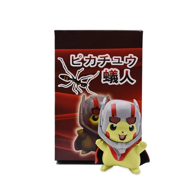 Pikachu Cosplay Iron Man, Thor, Capitan America, Hulk ecc. Figure (circa 10 cm)