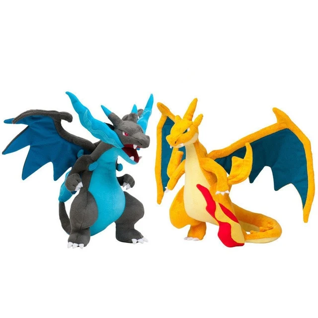 Mega Charizard / Glurak peluche Pokemon set di 2 (circa 20 cm)
