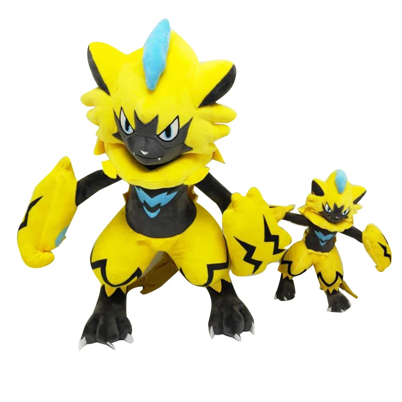 Pokémon di peluche Zeraora mega grande (60 cm)