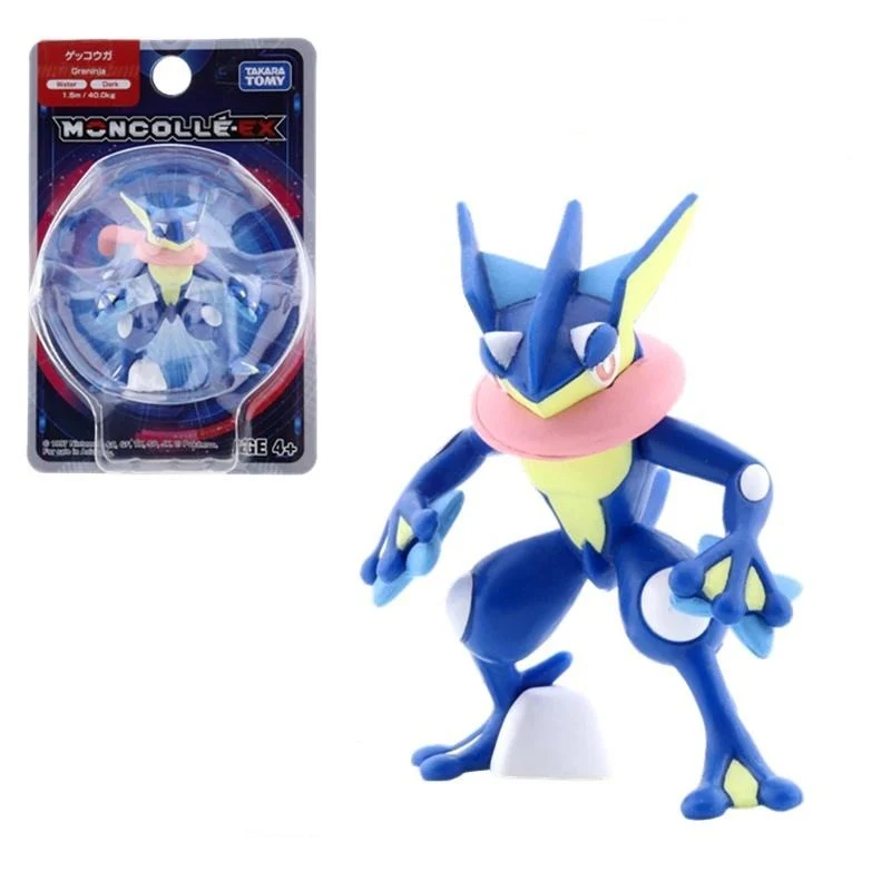 Figure da collezione Greninja Quajutsu o Froxy Froakie - Pokemon Action Figure (circa 7 cm)