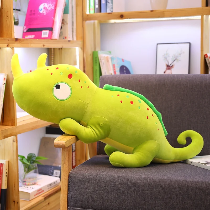 Simpatico peluche camaleonte in diverse dimensioni